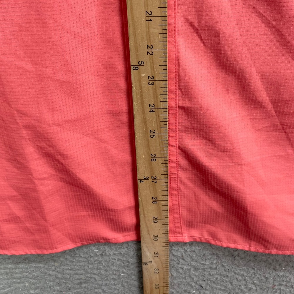 Eddie Bauer Fishing Shirt Men XXL Coral Pink Ripstop Vented Hiking Gorpcore Camp - Picture 4 of 10